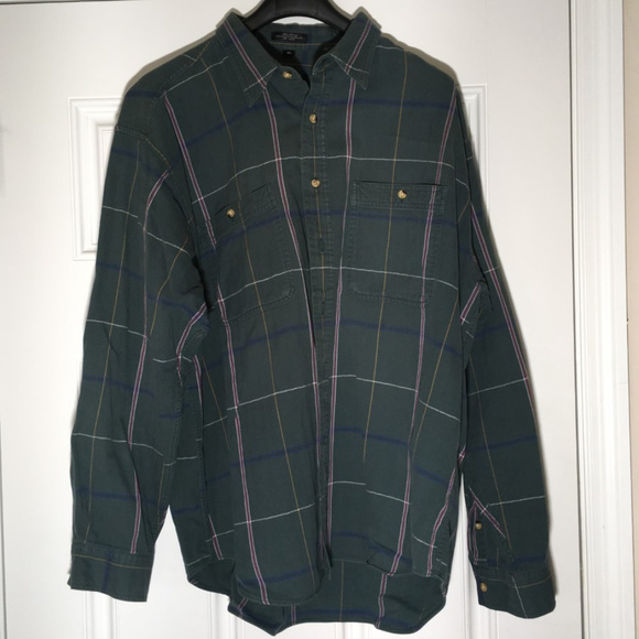 Dior Other - XL Christian Dior Green/Red Plaid Flannel Shirt